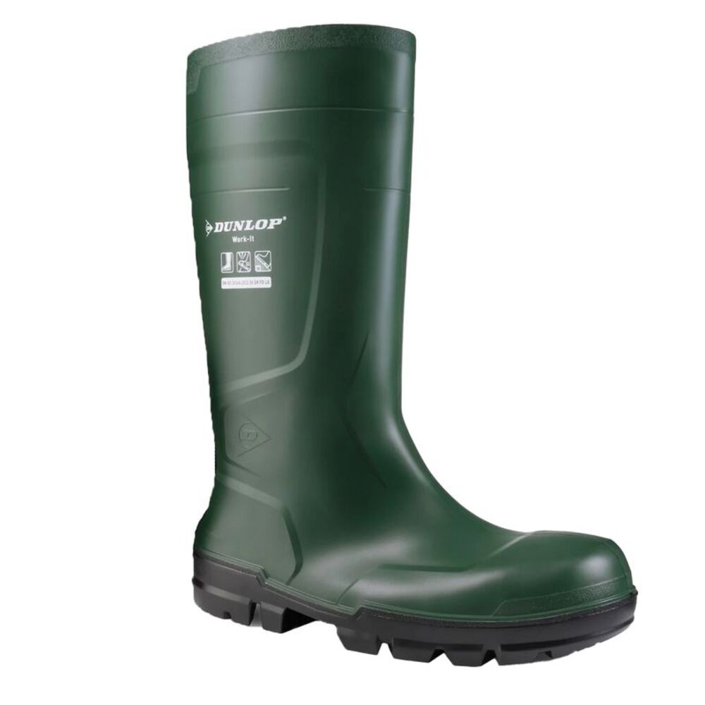 Dunlop Womens/Ladies Work-It Rain Boots / Heritage Green